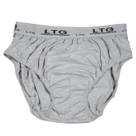 Σλιπ βαμβακερά τριών τεμαχίων - ΓΚΡΙ ΑΡΖΑΝ