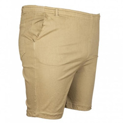 Ελαστική Stonewashed καπαρτινέ βερμούδα 