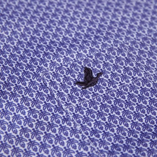 Πουκάμισο ελαστικό κοντομάνικο σχεδιαστό - Danube