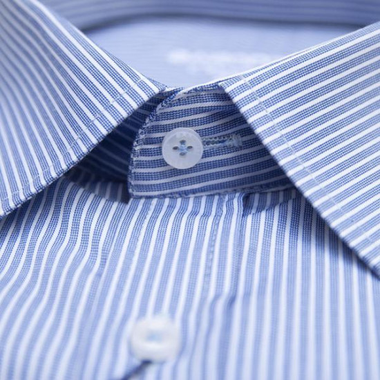 Πουκάμισο ριγέ με τσέπη μακρυμάνικο - Navy Blue / White Πουκάμισο ριγέ με τσέπη μακρυμάνικο - Navy Blue / White