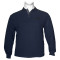 Βαμβακερή Polo wool feel με κέντημα στο στήθος by Leo collection - NAVY BLUE