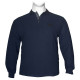 Βαμβακερή Polo wool feel με κέντημα στο στήθος by Leo collection - NAVY BLUE