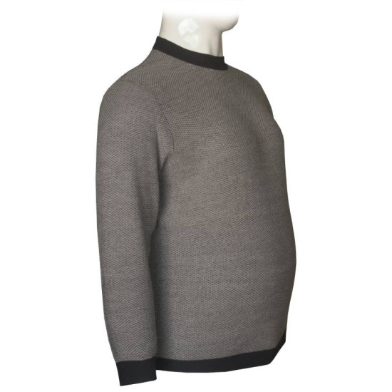 Πλεκτή μπλούζα με λαιμόκοψη,Billy Knit by Jack & Jones - Grey Melange