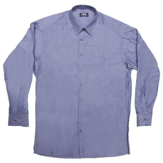 Πουκάμισο μονόχρωμο με μακρύ μανίκι - French Grey