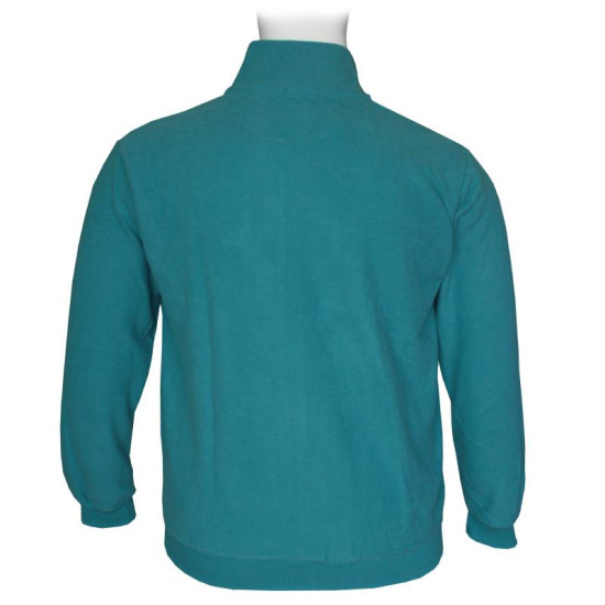 Βαμβακερή ζακέτα wool feel με μεταλλικό patch και γιακά,της Leo Collection - Cyan Blue Βαμβακερή ζακέτα wool feel με μεταλλικό patch και γιακά,της Leo Collection - Cyan Blue