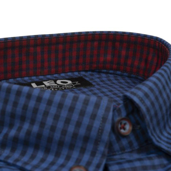 Πουκάμισο καρό γαλλικής ραφής 