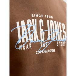 Jack & Jones Aero sweat crew neck +fit,φούτερ μπλούζα με μεταξοτυπία - Cocoa Jack & Jones Aero sweat crew neck +fit,φούτερ μπλούζα με μεταξοτυπία - Cocoa