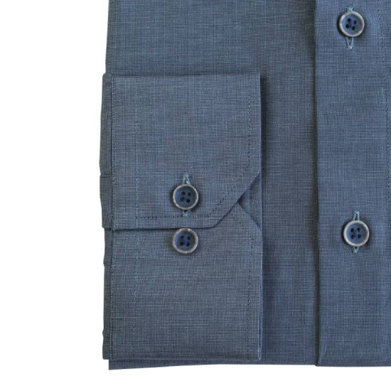 Πουκάμισο Fil-a-Fil μονόχρωμο γαλλικής ραφής & ελληνικής κατασκευής της Leo Collection - Raf