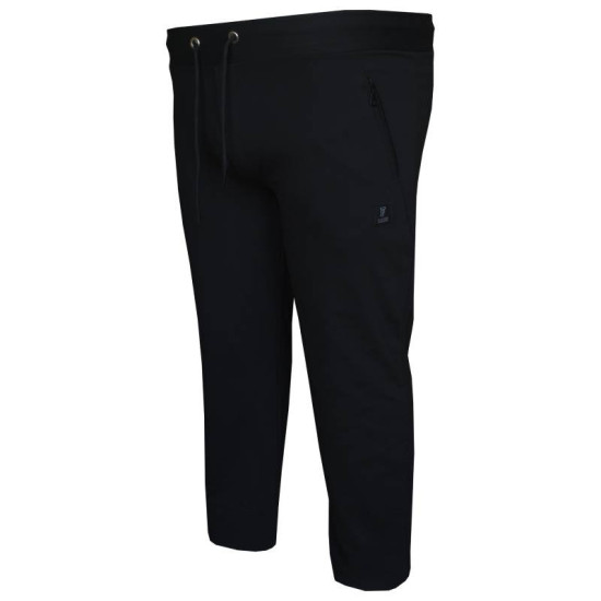 Καλοκαιρινό jersey παντελόνι φόρμας με Patch και φερμουάρ - Black