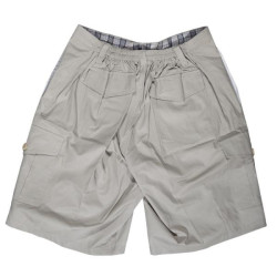 Βερμούδα καπαρτινέ με πίσω λάστιχο - ΜΠΕΖ