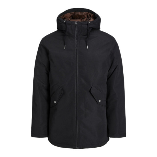 Jack & Jones Loop Parka Jacket - Black