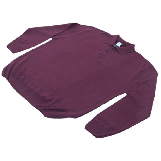 Polo πλεκτή μονόχρωμη - ΜΠΟΡΝΤΩ