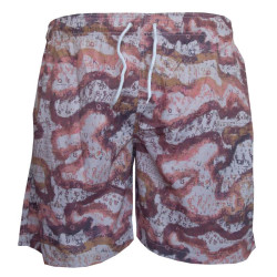 Βερμούδα μαγιό με print σχέδιο - Rosy brown