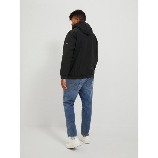 Αδιάβροχο Jacket Basic Softshell Hood,της Jack & Jones - Black Αδιάβροχο Jacket Basic Softshell Hood,της Jack & Jones - Black