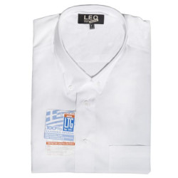 Πουκάμισο μονόχρωμο κοντομάνικο - ΛΕΥΚΟ