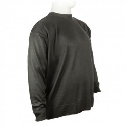 Πλεκτη μπλουζα μονοχρωμη με λαιμοκοψη - ΓΚΡΙ