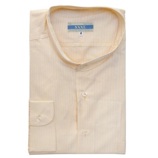 Μάο  ριγέ πουκαμίσα - ΚΙΤΡΙΝΟ