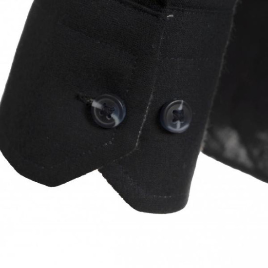 Πουκαμισο μονοχρωμο υπερμεγεθος βαμβακερο με τσεπη - Dark Blue