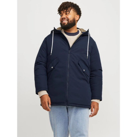 Jack & Jones Loop Parka Jacket - Navy Blazer