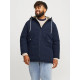Jack & Jones Loop Parka Jacket - Navy Blazer