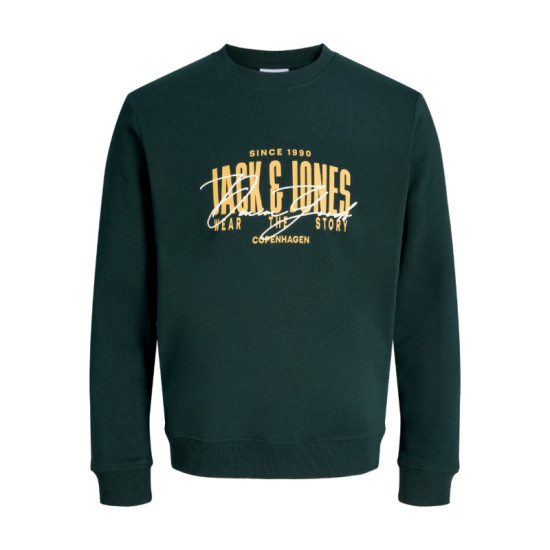 Jack & Jones Aero sweat crew neck +fit,φούτερ μπλούζα με μεταξοτυπία - Scarab