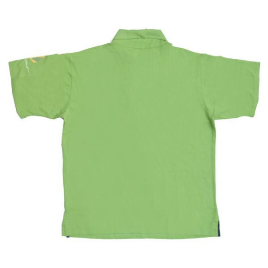 Polo πικέ κοντομάνικο με μεταξοτυπία - GREENERY