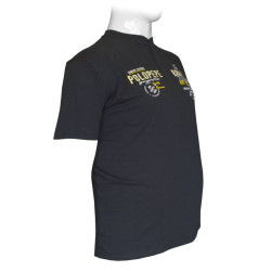 T-shirt button ve βαμβακερό με στάμπα by LTG - Dark Blue