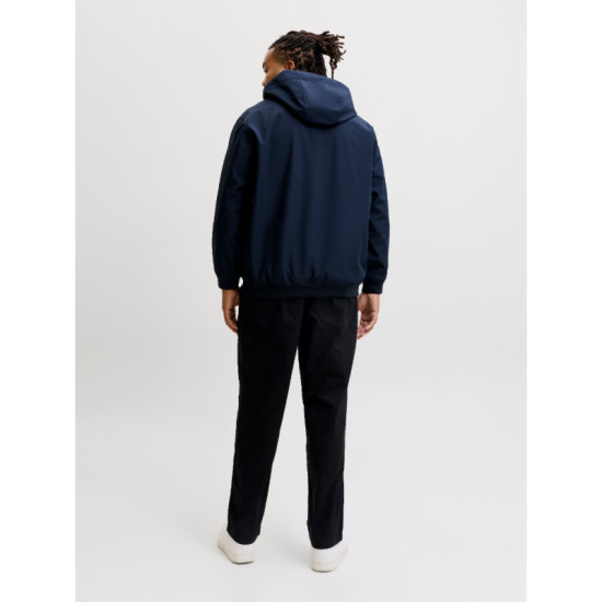 Αδιάβροχο Jacket Basic Softshell Hood,της Jack & Jones - Sky Captain Αδιάβροχο Jacket Basic Softshell Hood,της Jack & Jones - Sky Captain