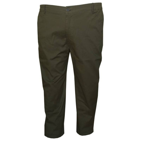 Ελαστική χειμερινή καπαρτινέ παντελόνα με λάστιχο στο πλάι - ΧΑΚΙ