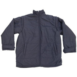 Αντιανεμικό καπιτονέ μπουφάν με αποσπώμενα μανίκια - ΜΑΥΡΟ