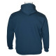 Hoodie φούτερ τρίκλωνη με κέντημα της Leo Collection - Indigo blue