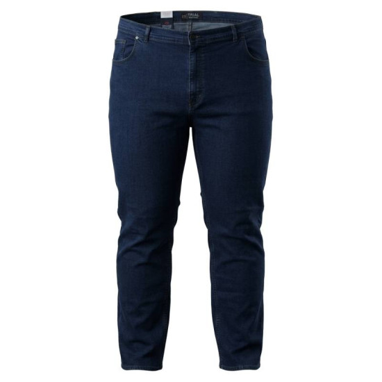 Jean ελαστικό Carlo Classic regular fit της Trial,μεσαίου καβάλου με ελαφρύ ξέβαμμα - Dark Denim