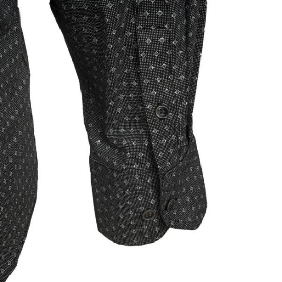 Πουκάμισο ελαστικό σχεδιαστό - Black/Slate Grey
