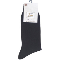 Βαμβακερή κάλτσα Mercerised ενισχυμένη - ΜΑΥΡΟ