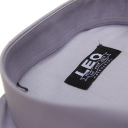 Πουκάμισο μονόχρωμο με μακρύ μανίκι - ΓΚΡΙ ΑΝΟΙΧΤΟ