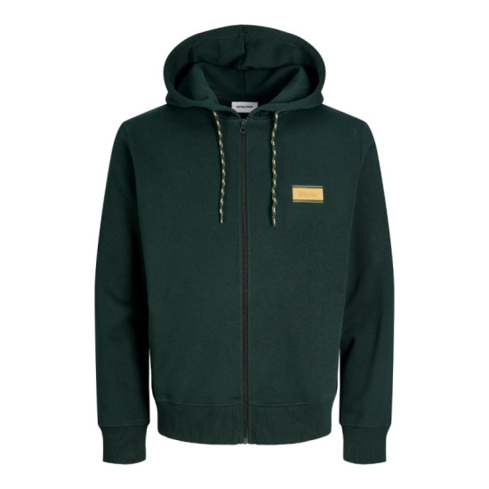 Ζακέτα φούτερ Buster Sweat Zip Hood με μεταξοτυπία,by Jack & Jones +Fit - Scarab Ζακέτα φούτερ Buster Sweat Zip Hood με μεταξοτυπία,by Jack & Jones +Fit - Scarab