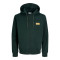 Ζακέτα φούτερ Buster Sweat Zip Hood με μεταξοτυπία,by Jack & Jones +Fit - Scarab