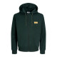 Ζακέτα φούτερ Buster Sweat Zip Hood με μεταξοτυπία,by Jack & Jones +Fit - Scarab Ζακέτα φούτερ Buster Sweat Zip Hood με μεταξοτυπία,by Jack & Jones +Fit - Scarab