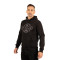 Hoodie φούτερ τρίκλωνη με κέντημα της Leo Collection - Black
