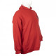 Hoodie φούτερ kingsize με κεντητές λεπτομέρειες - Red