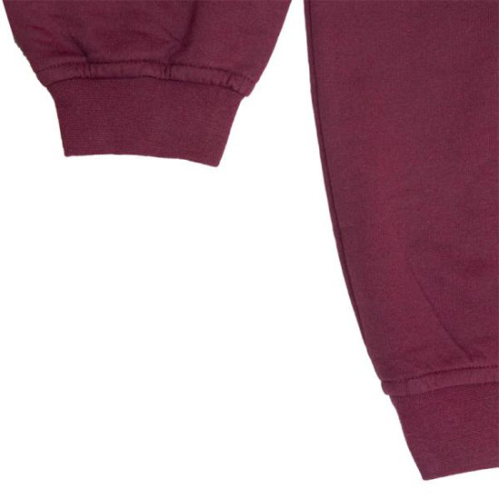 Συνδυαστική προσφορά μπλούζας φούτερ λαιμόκοψη μονόχρωμη - Deep Bordeaux