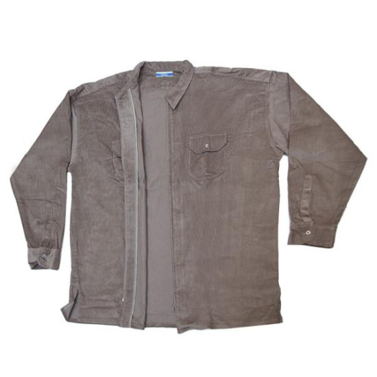 Πουκαμίσα κοτλέ με φερμουάρ - ΜΠΕΖ