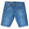 Ελαστική denim βερμούδα slim fit 