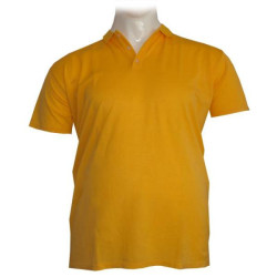Polo πικέ κοντομάνικο μονόχρωμο - ΚΙΤΡΙΝΟ