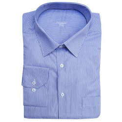 Πουκάμισο ριγέ με τσέπη μακρυμάνικο - .ΡΑΦ.