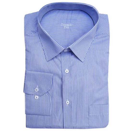 Πουκάμισο ριγέ με τσέπη μακρυμάνικο - .ΡΑΦ.