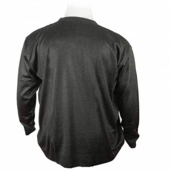 Πλεκτη μπλουζα μονοχρωμη με λαιμοκοψη - ΓΚΡΙ