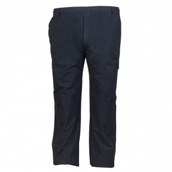 Καλοκαιρινή βαμβακερή παντελόνα μεσαίου καβάλου τυπου cargo με λάστιχο by L.T.G - Dark Blue