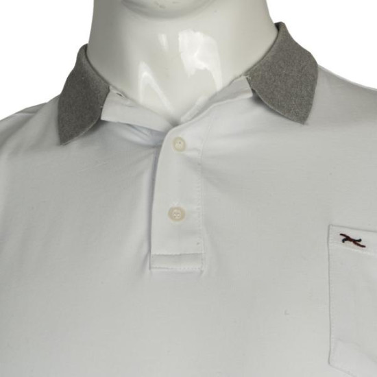 Polo μακό pennie με τσέπη και κεντητή λεπτομέρεια - ΛΕΥΚΟ