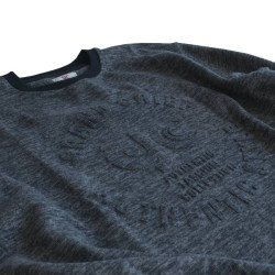 Μακρυμάνικη Μπλούζα Wool Feel με Flock 3D στάμπα της Leo Collection - Blue Denim